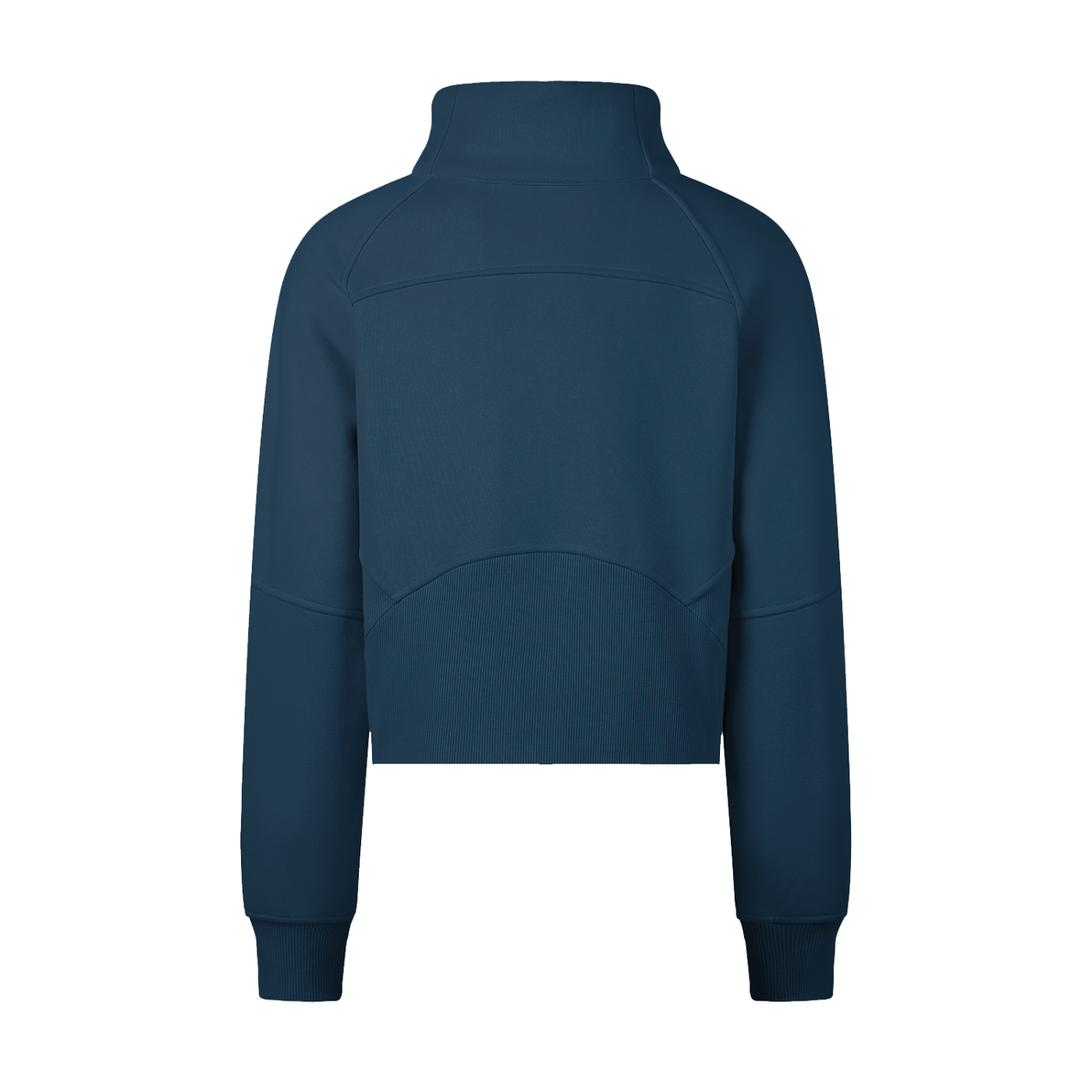 Cropped Half-Zip Sweatshirt