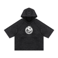 Snow Washed Hooded Boxy T-Shirt