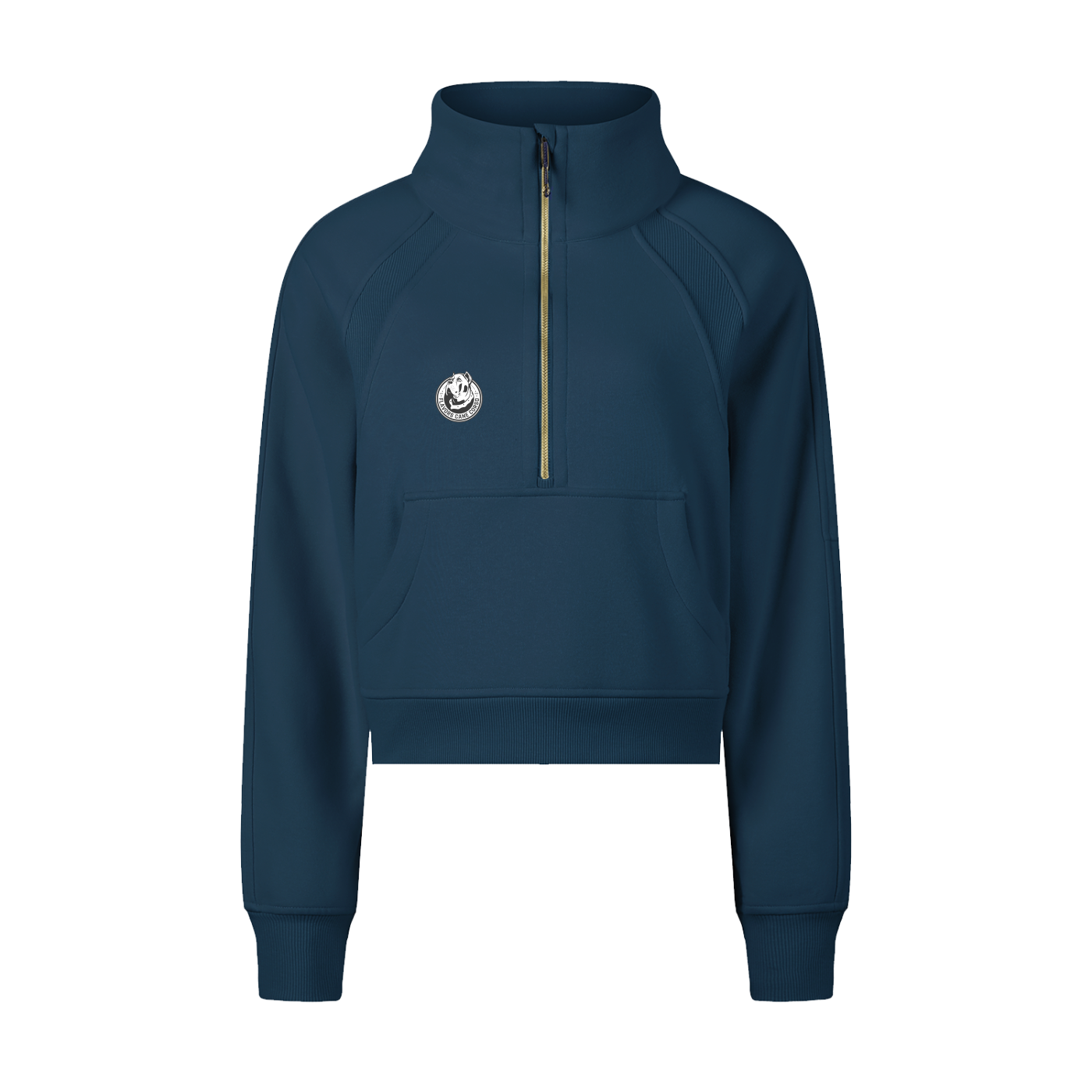 Cropped Half-Zip Sweatshirt