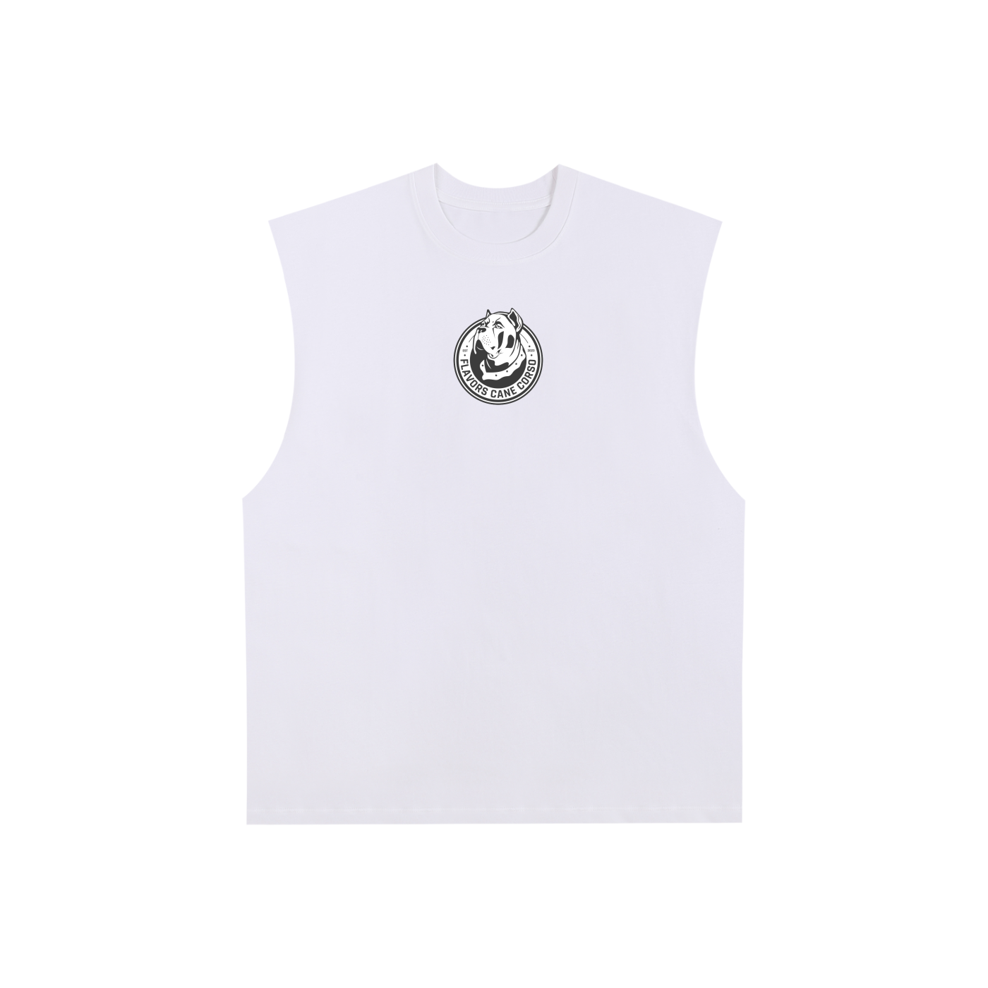 Raw Edge Cotton Tank Top