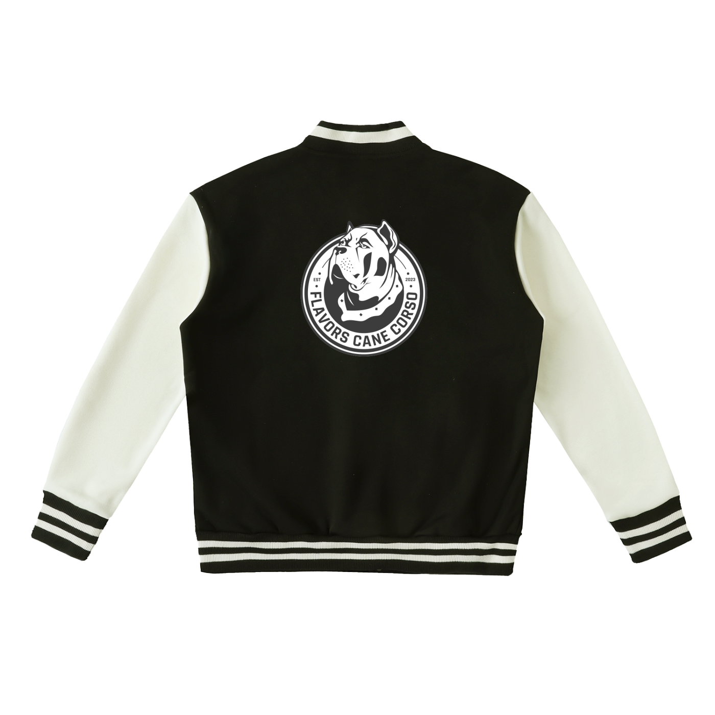 Two-Tone Fleeced Varsity Jacket