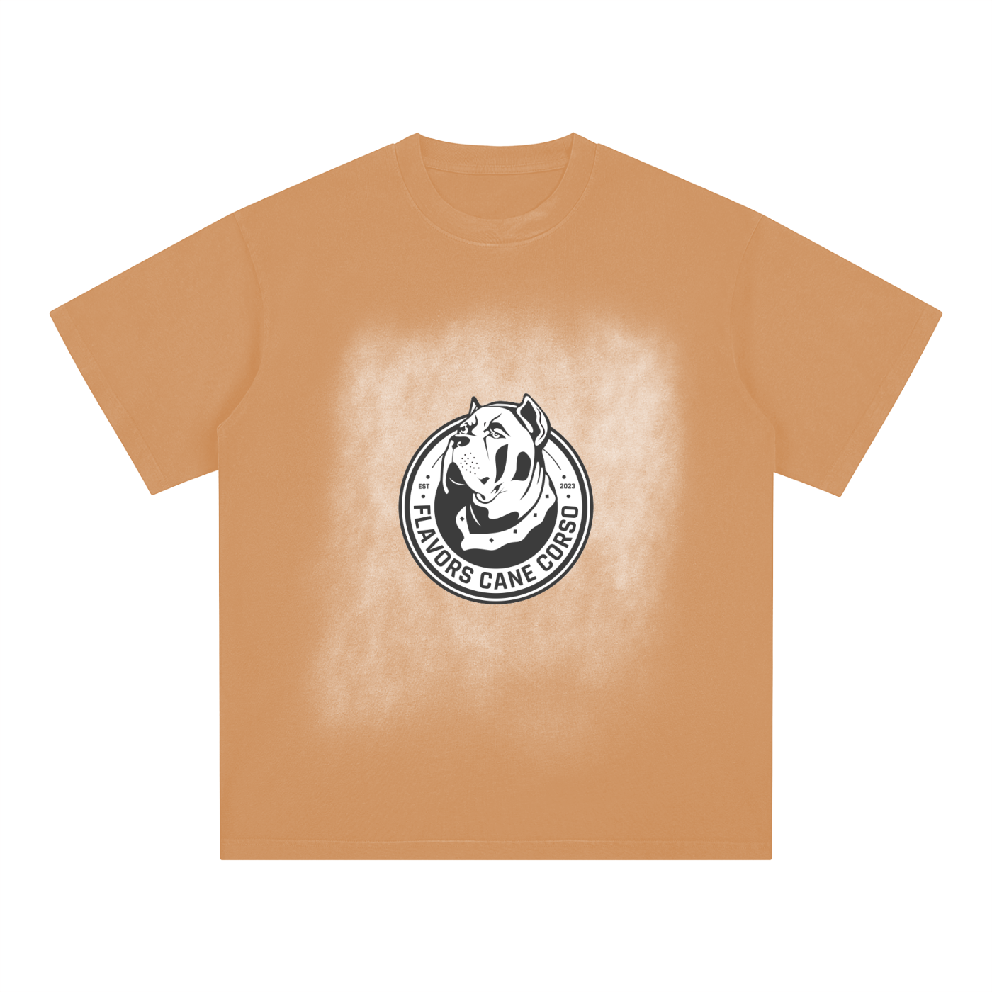 Square Patch Monkey Washed T-Shirt