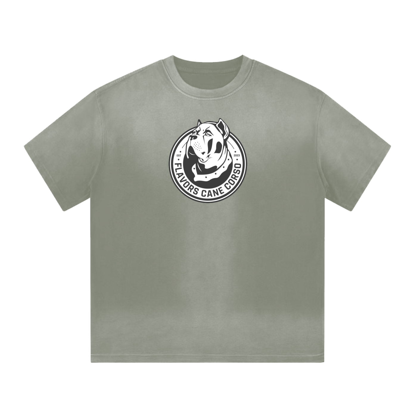 “I” Shape Gradient Washed T-Shirt