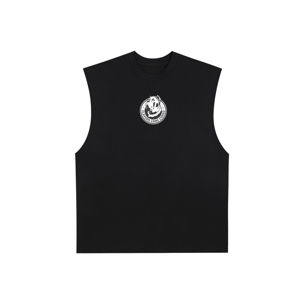Raw Edge Cotton Tank Top