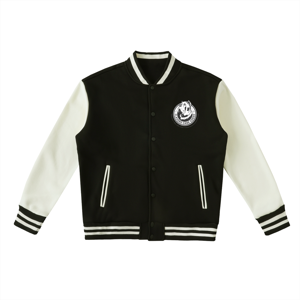 Two-Tone Fleeced Varsity Jacket