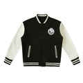 Two-Tone Fleeced Varsity Jacket